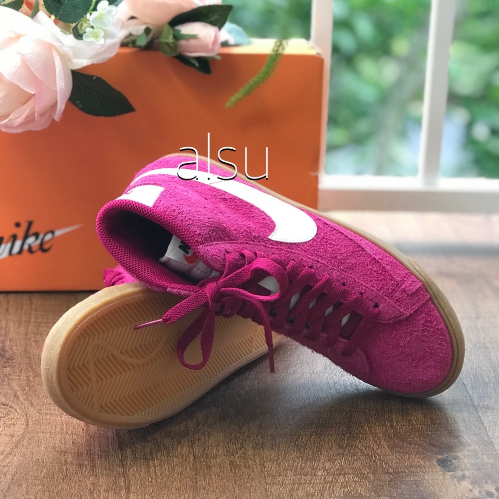 NWT Nike Blazer Mid Suede Pink Fog WMNS - Picture 4 of 8